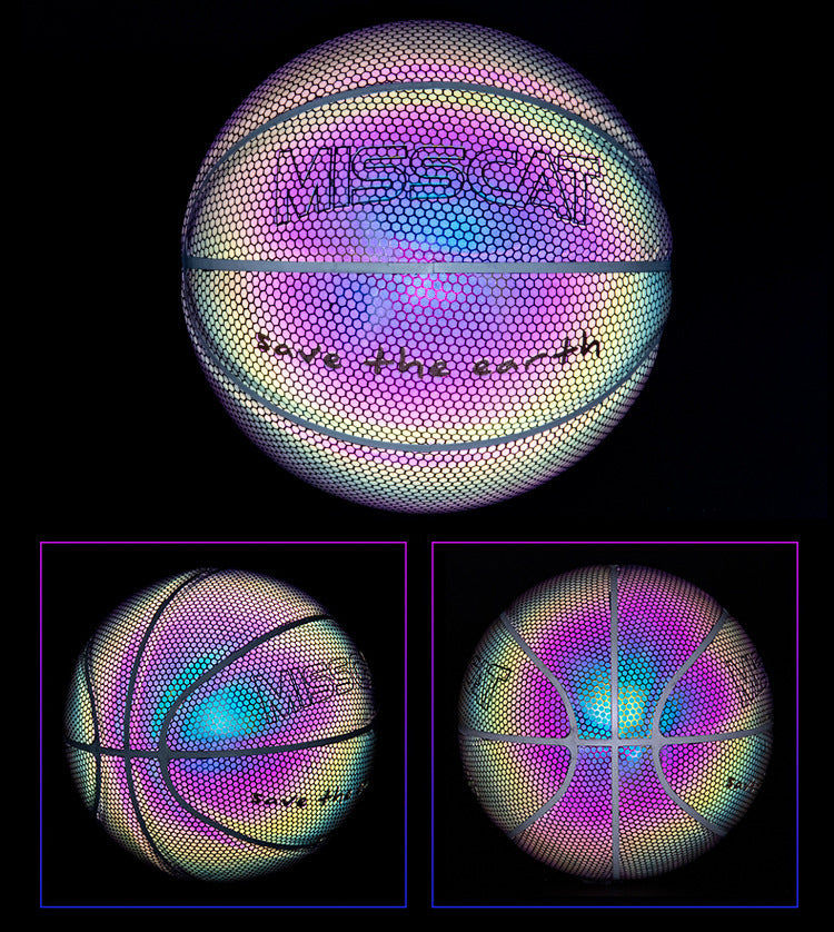 Glowing Luminous Fluorescent Basketball Night Game Basketball