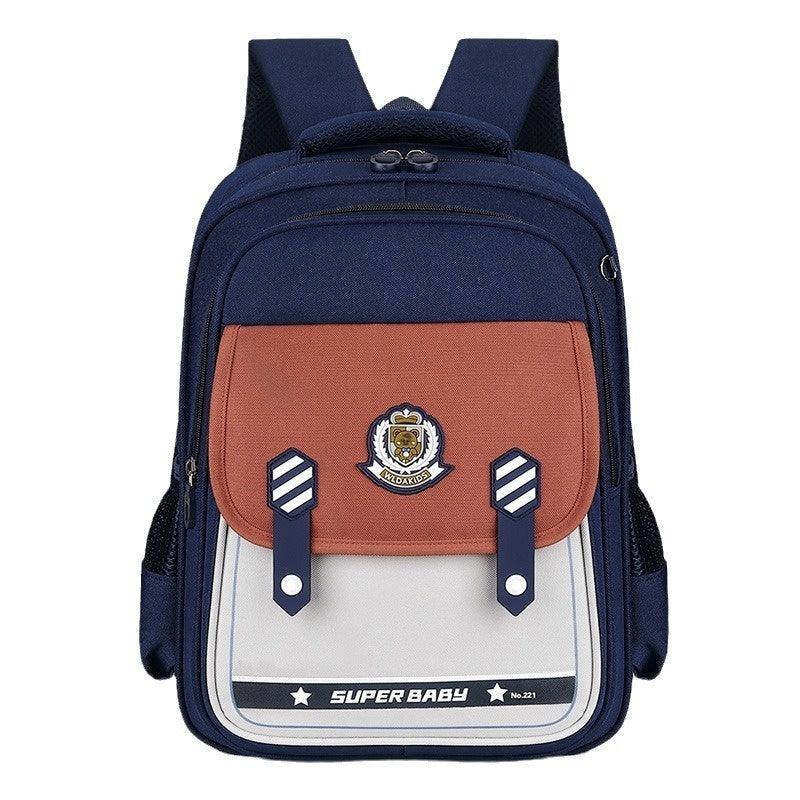 Primary School Student Schoolbag Boy Large Capacity Bag Portable Burden Alleviation