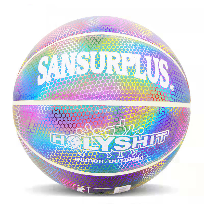 Glowing Luminous Fluorescent Basketball Night Game Basketball