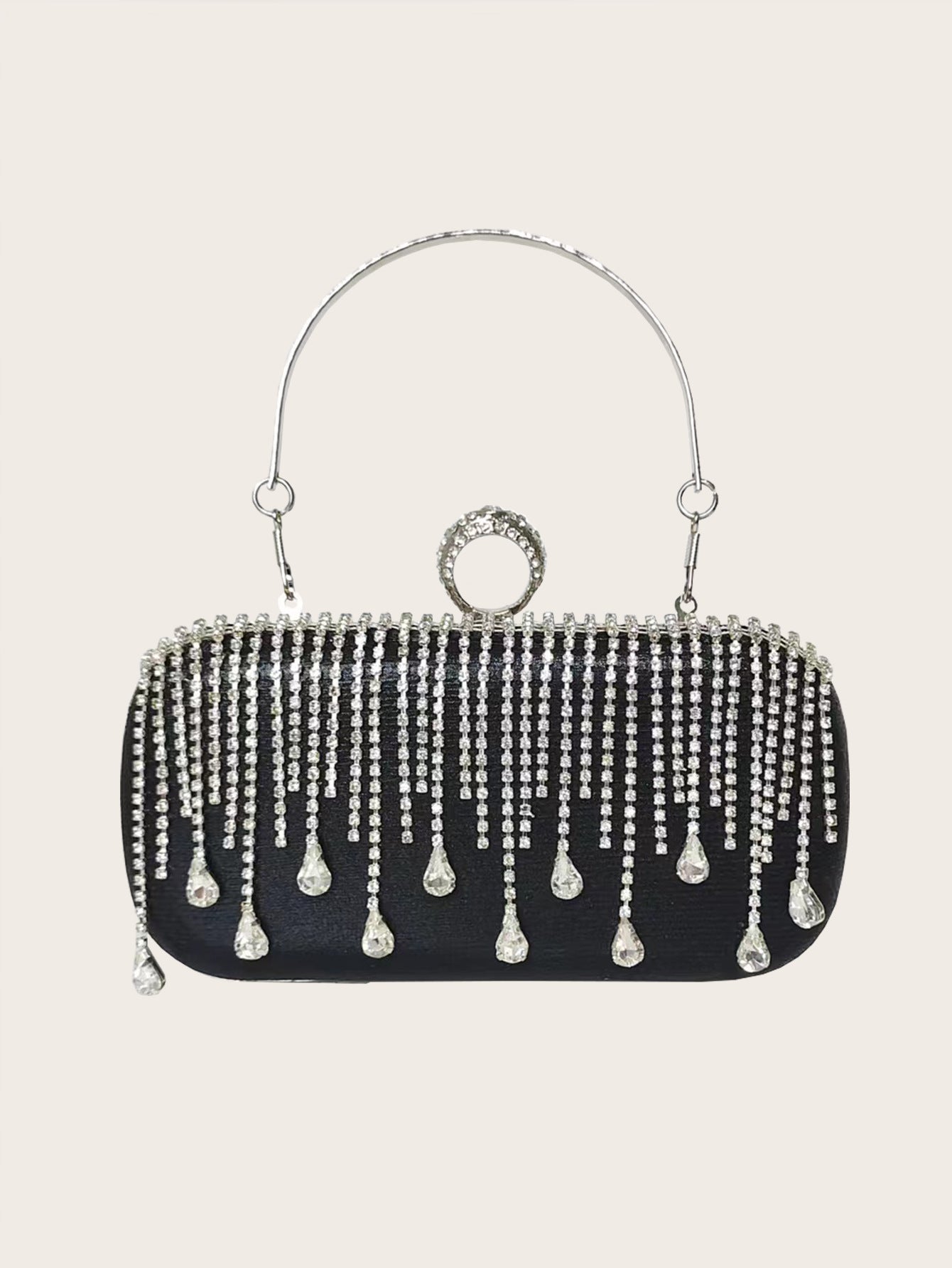 Tassle Diamond Handbag Ladies Wedding Party Portable Chain