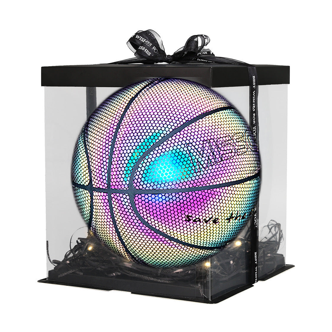 Glowing Luminous Fluorescent Basketball Night Game Basketball